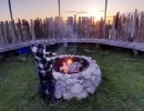 Staying warm on a chilly evening at Te Maramataka o Tamatea