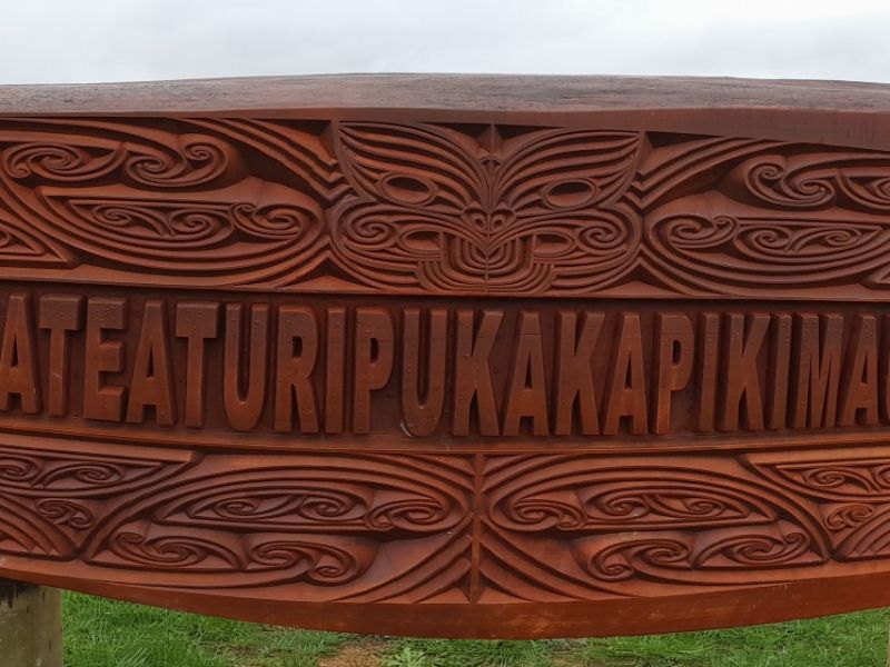 Te Tohu located on the wahi tapu site Te Taumata Te Tohu located on the wahi tapu site Te Taumata